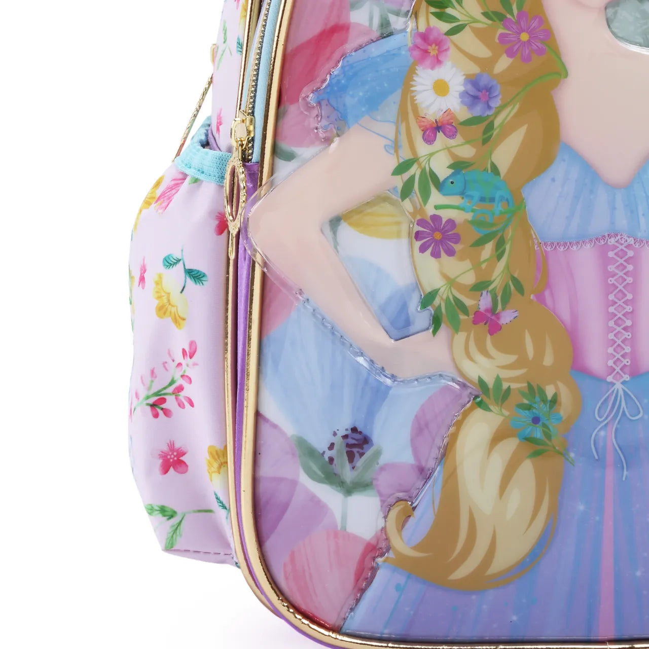 Mochila de Costas Princesa Espelho Lilás Infantil Denlex