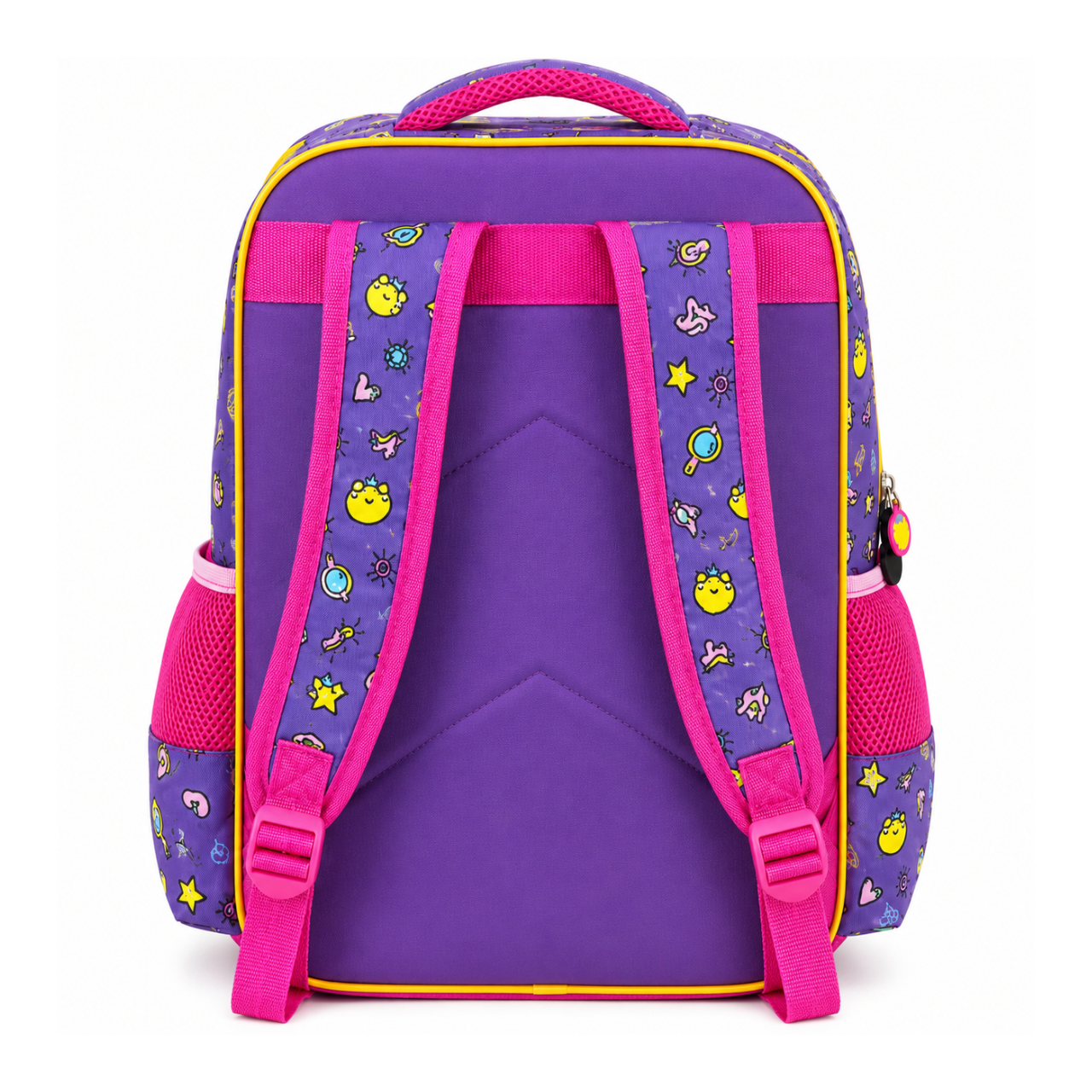 Mochila de Costas Princesas Roxo Ponto Verde Infantil