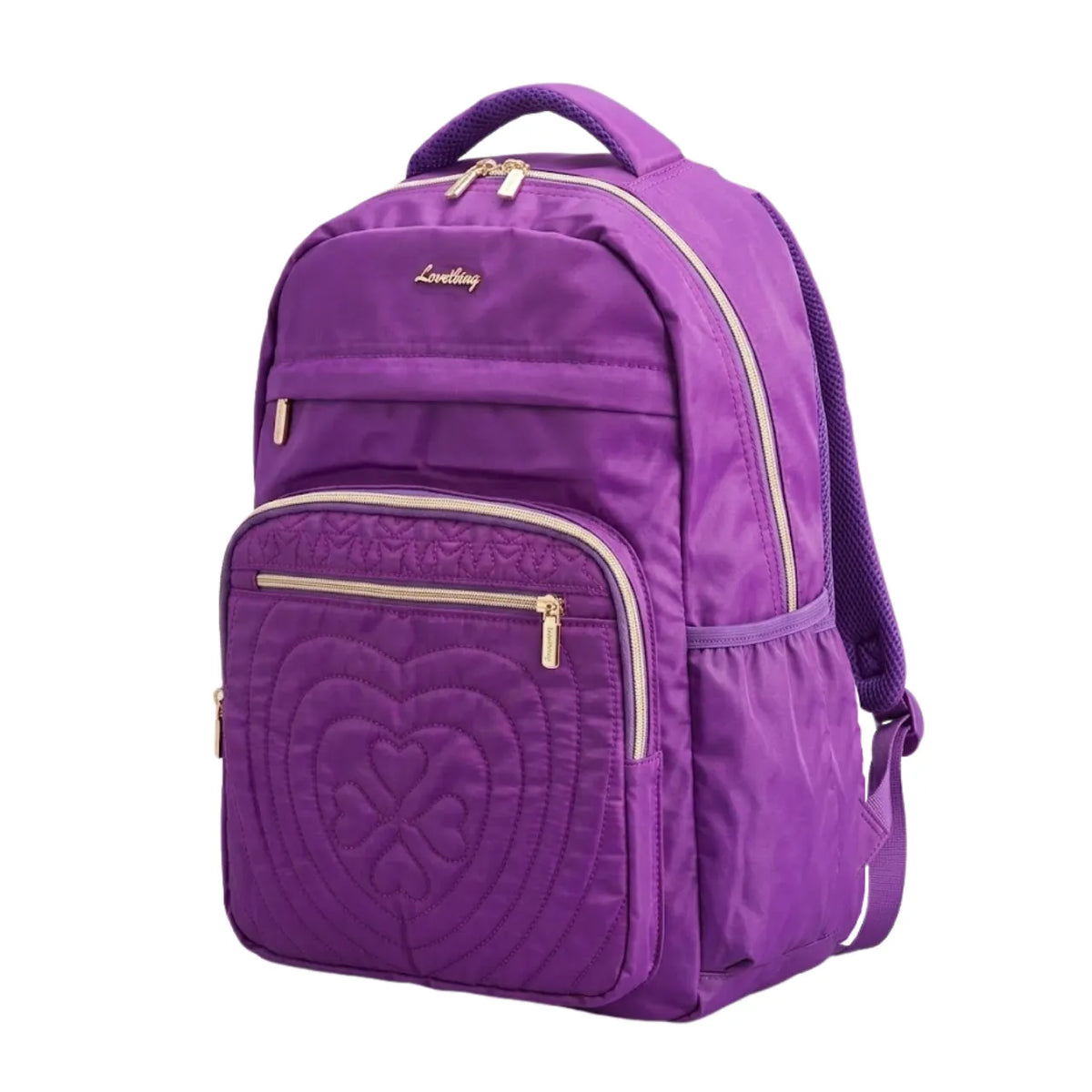 Mochila de Costas Roxa Hearts Ponto Verde