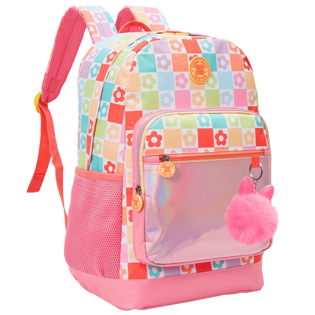 Mochila de Costas College Daisy Xeryus Escolar com Bolso Frontal