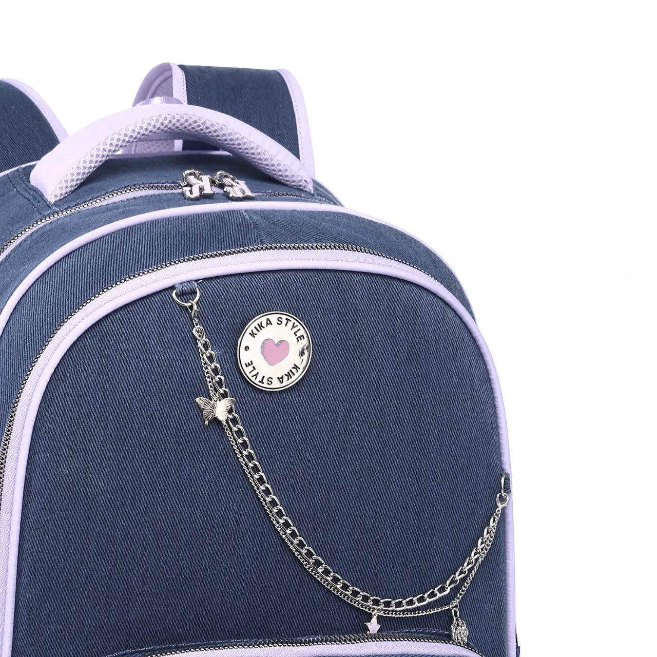 Mochila De Costas Feminina Kika Azul Claro
