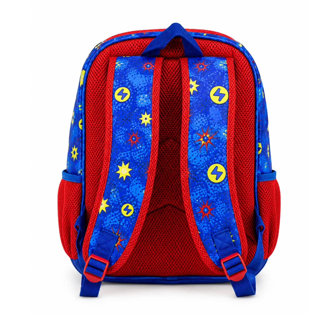 Mochila de Costas 3D Super-Herói Ponto Verde Infantil Escolar