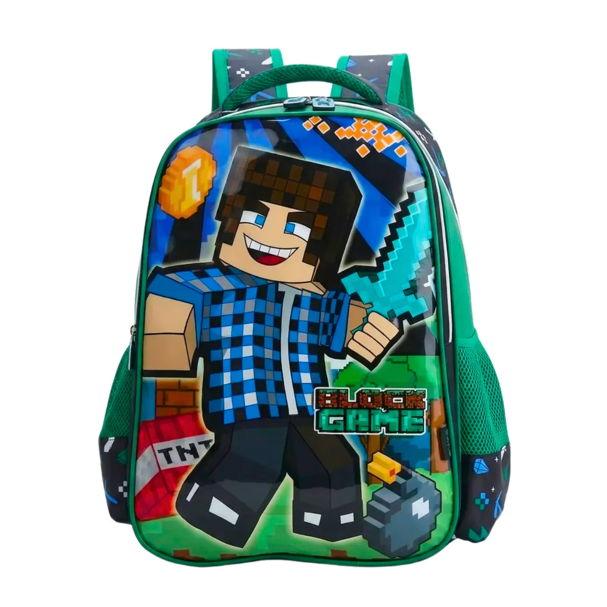 Mochila de Costas Game Pixel Aventura Infantil