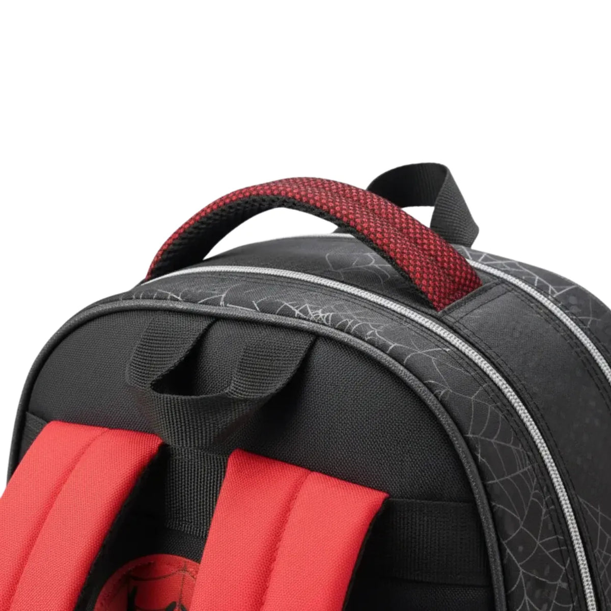 Mochila de Costas Aranha Comic Preta Infantil Denlex