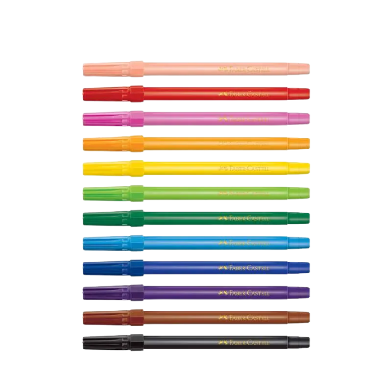 Caneta Hidrográfica 12 Cores Faber Castell Lavável