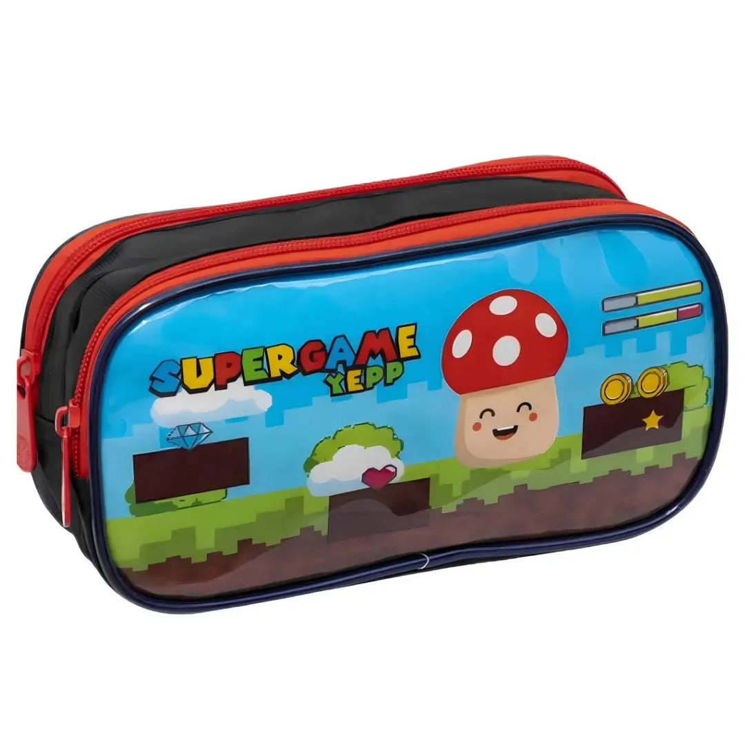 Kit Mochila de Rodinha Vermelha Yepp Escolar
