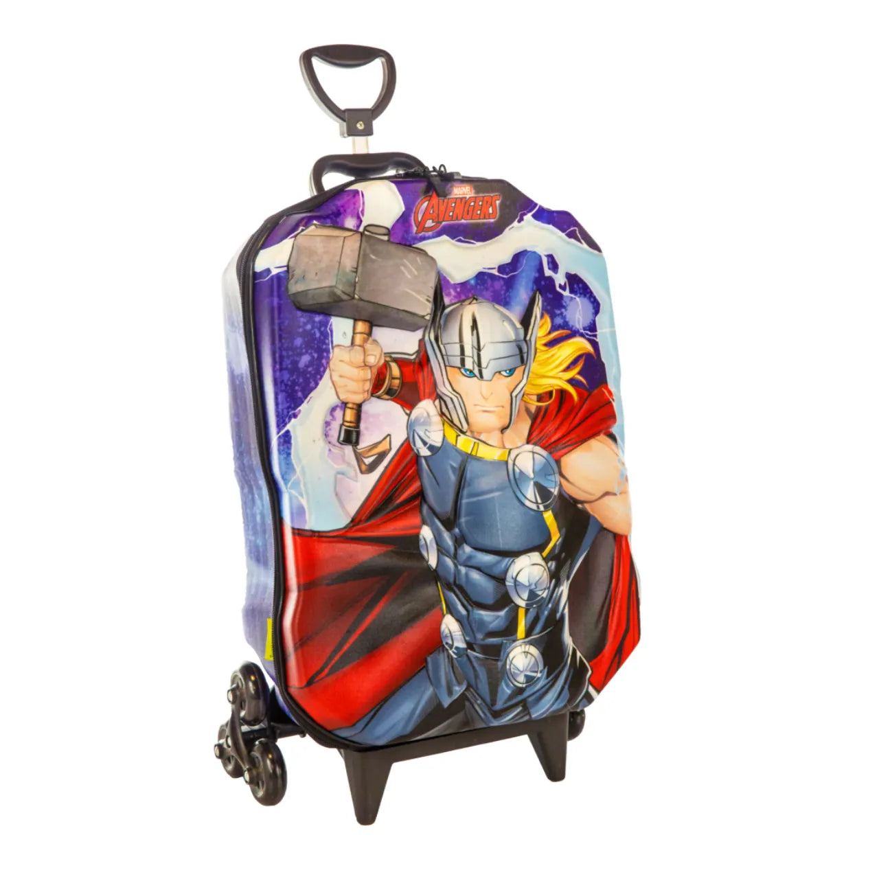 Kit Mochila Rodinha Infantil Avengers Thor 3D