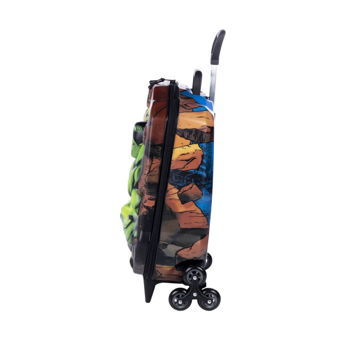 Kit Mochila De Rodinha 3d Hulk Com Lancheira Diplomata