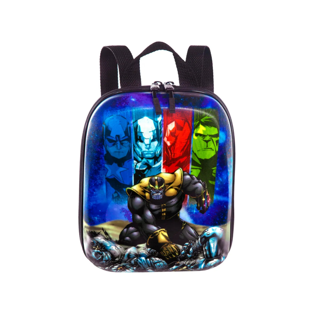 Kit Mochila De Rodinha 3d Hulk Com Lancheira Diplomata