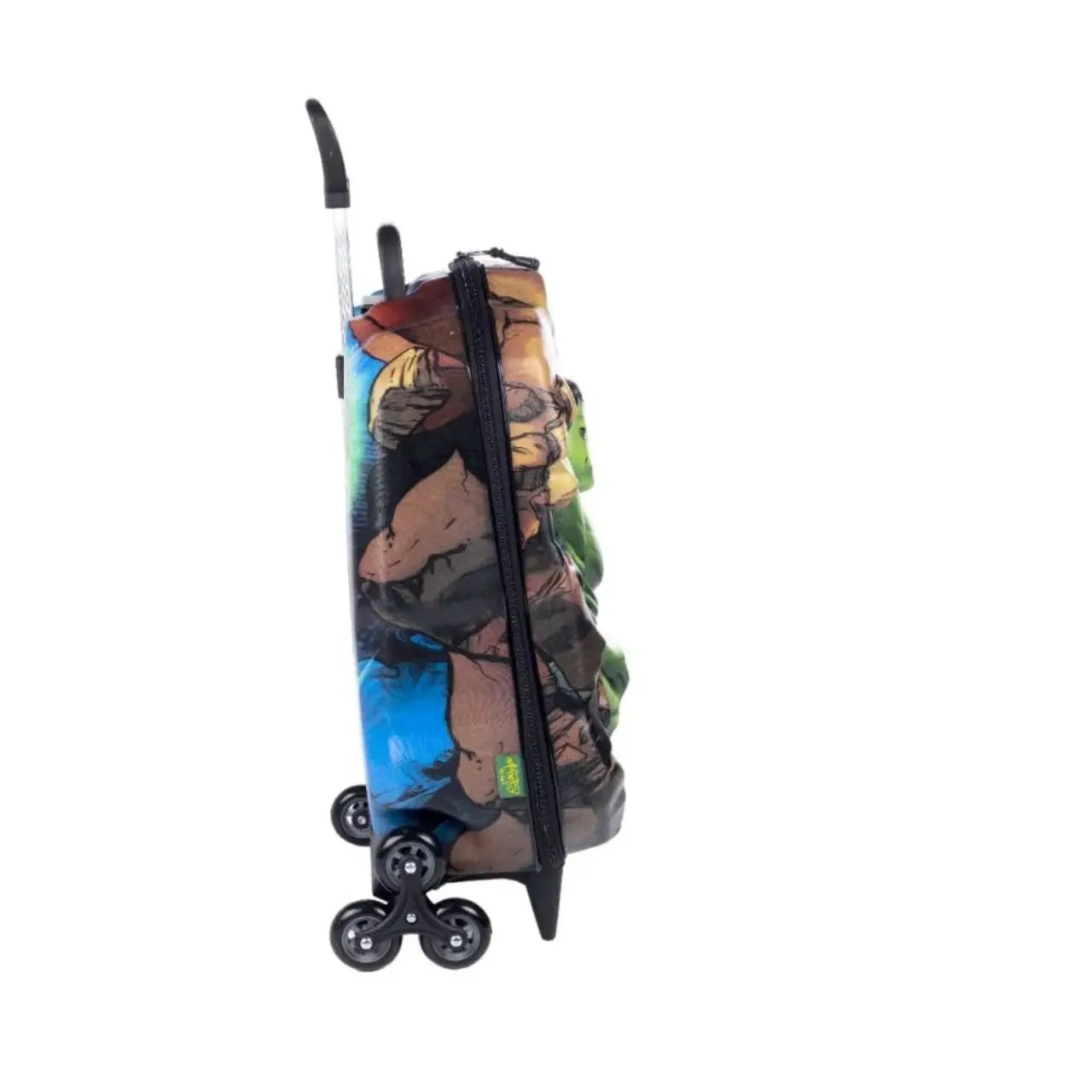 Kit Mochila Rodinhas 3D Hulk Vingadores + Lancheira Maxtoy Diplomata