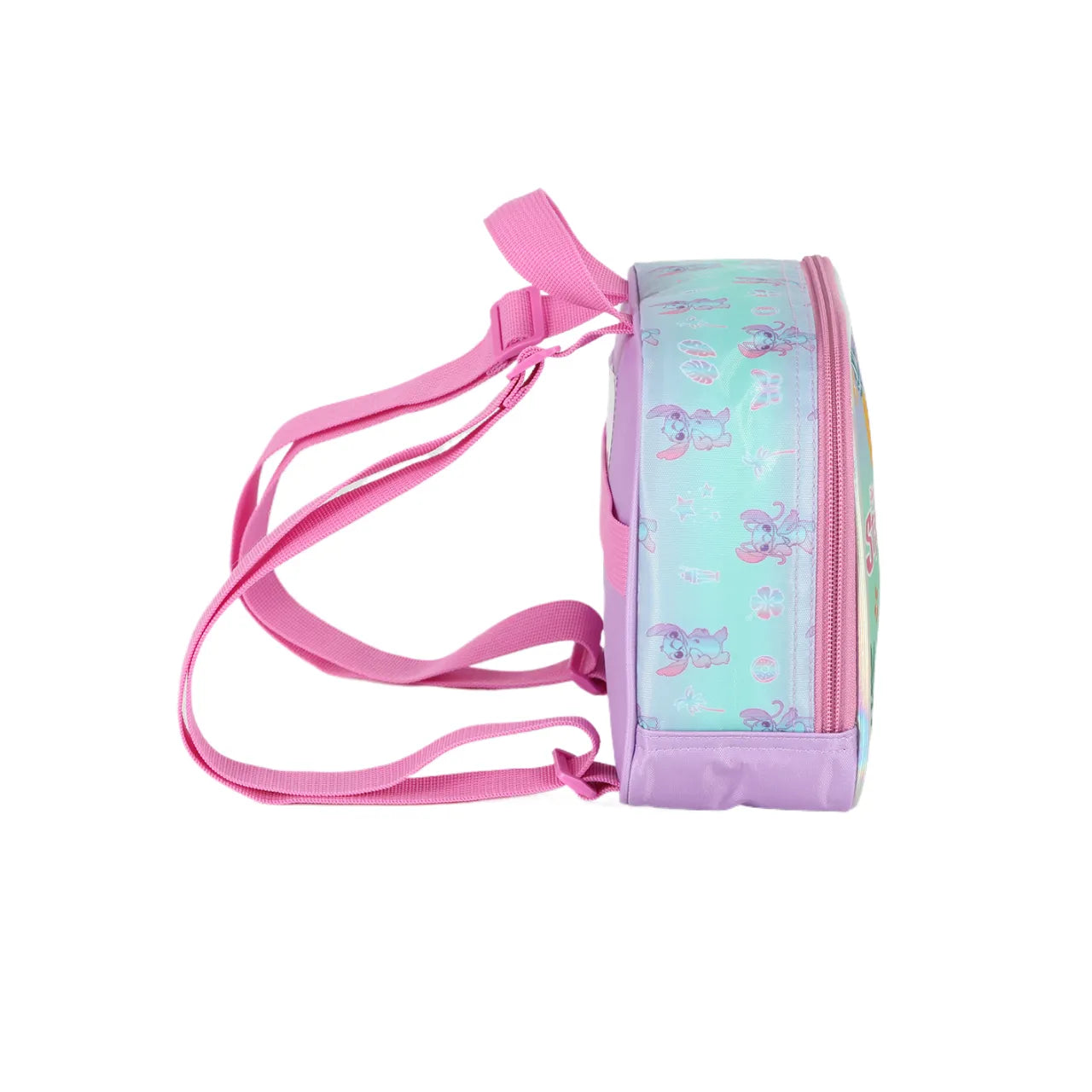 Kit Mochila Rodinha Stitch Angel com Lancheira e Estojo