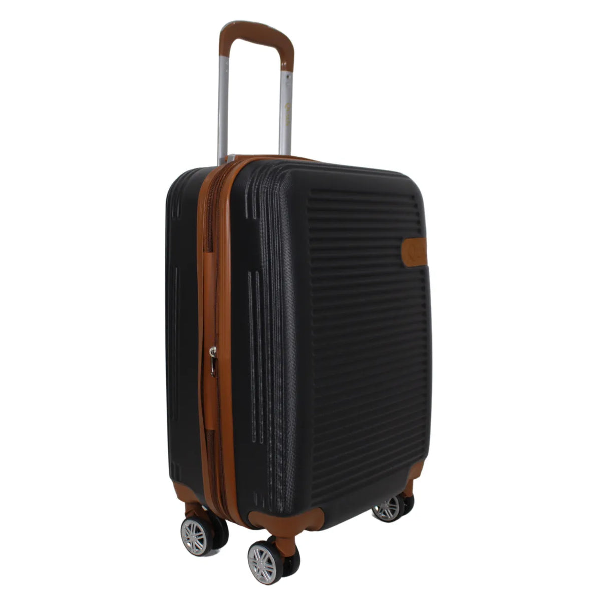 Kit Mala de Bordo 10kg e Frasqueira Qualis Policarbonato Rodas 360° Preta
