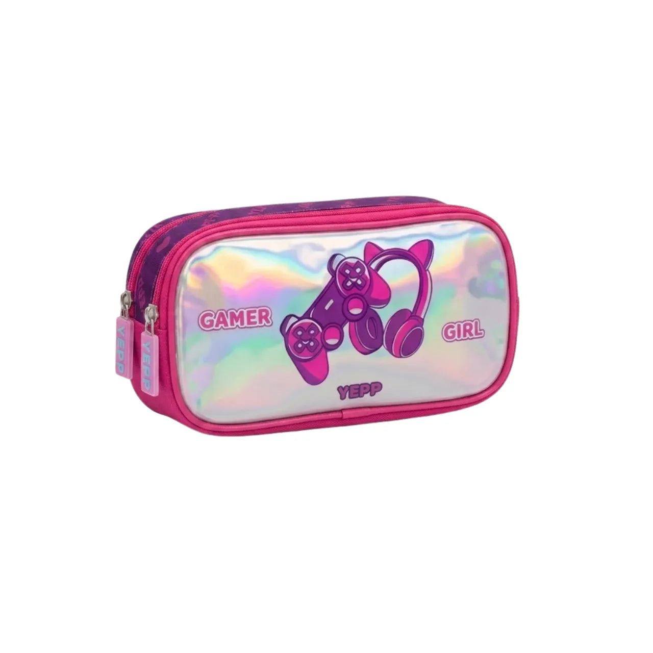 Kit Mochila de Rodinha Infantil Gamer com Lancheira e Estojo