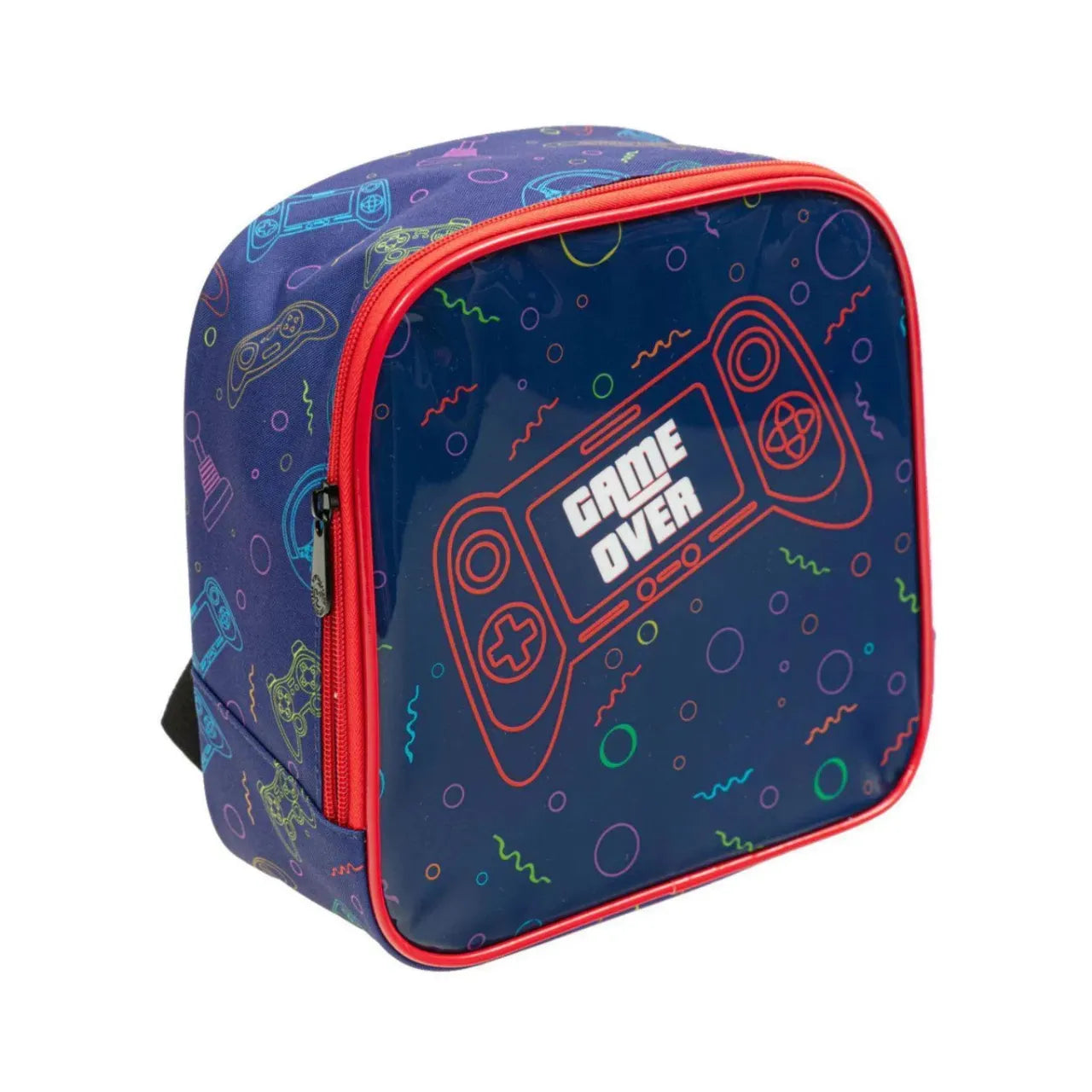 Kit Mochila Rodinha Game Over com Lancheira e Estojo