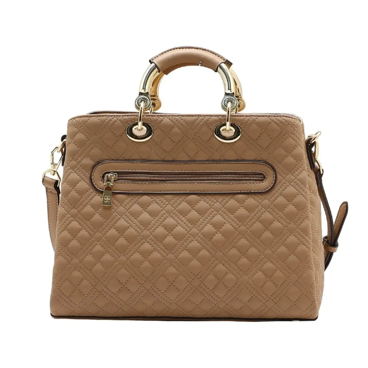 Bolsa Feminina Chenson Mão Matelassê Natural