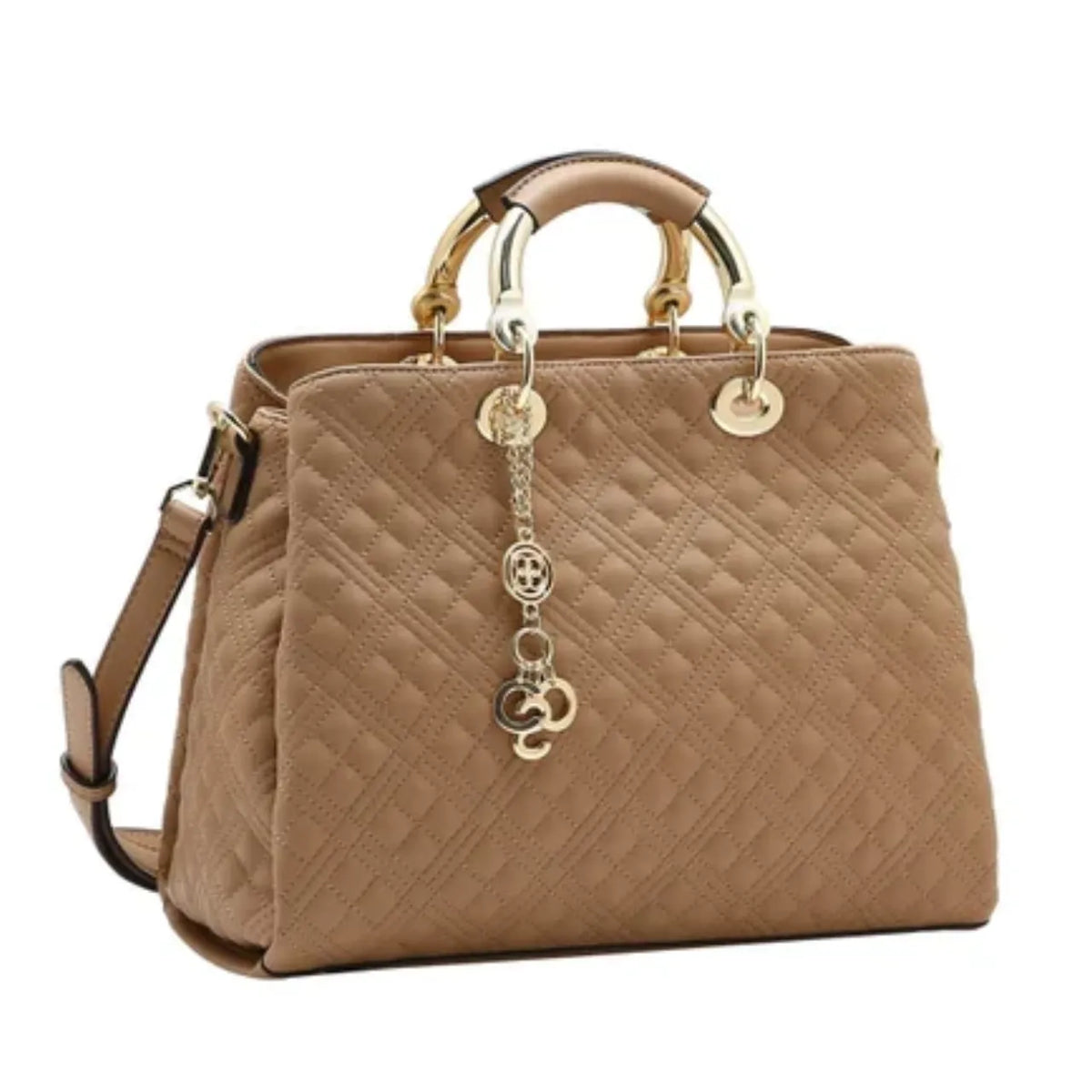 Bolsa Feminina Chenson Mão Matelassê Natural