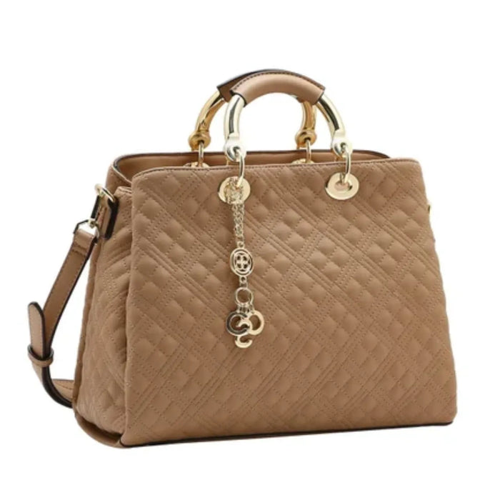 Bolsa Feminina Chenson Mão Matelassê Natural