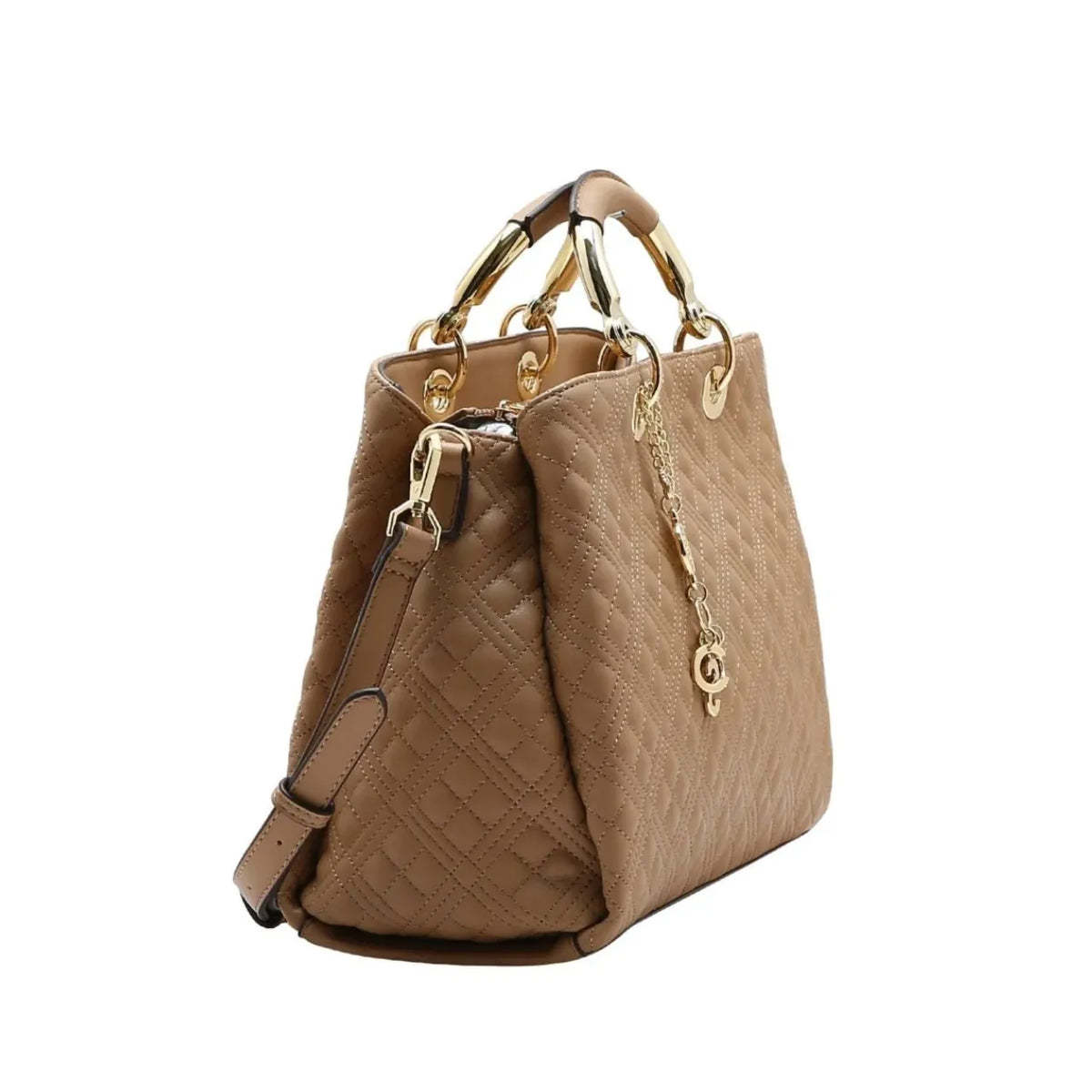Bolsa Feminina Chenson Mão Matelassê Natural