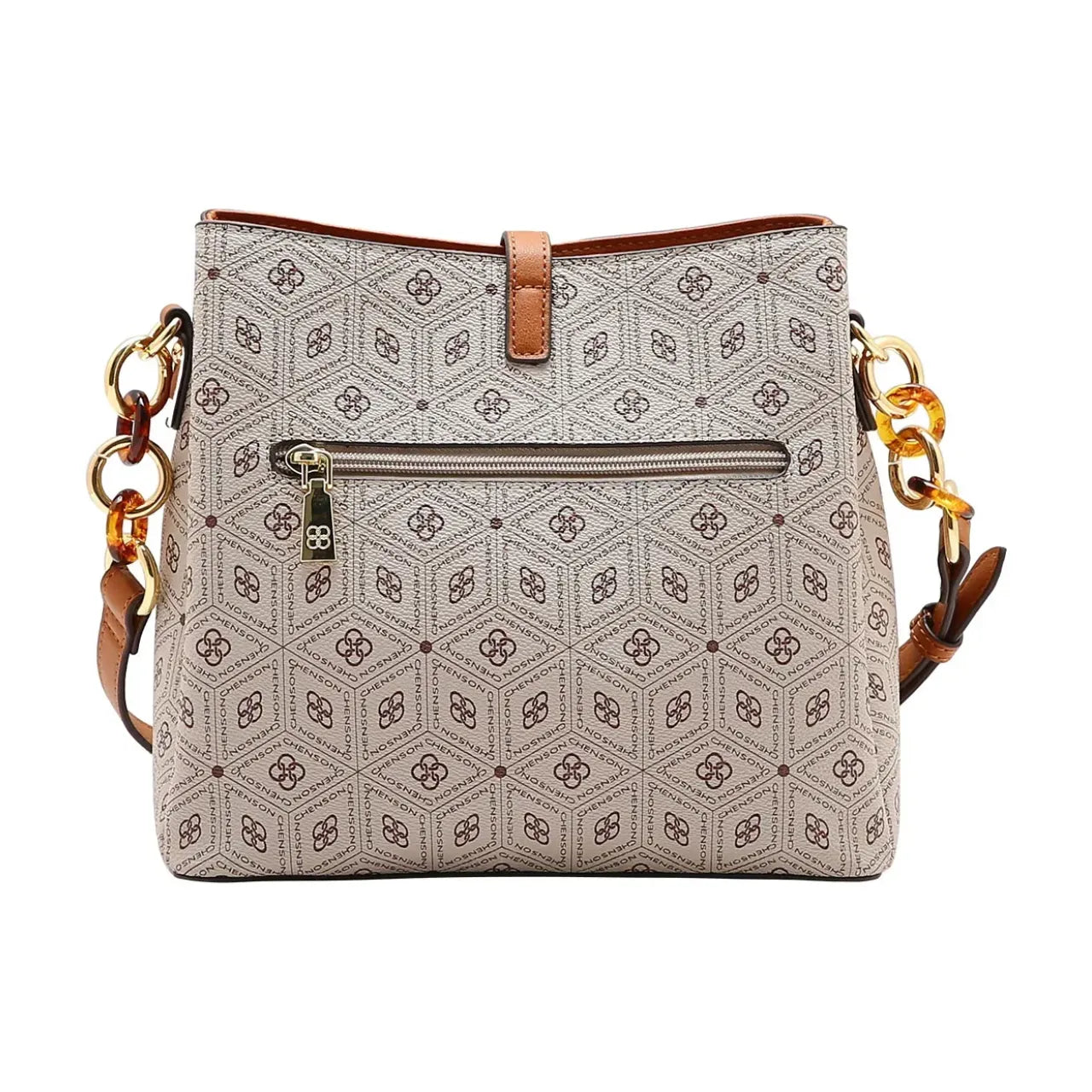 Bolsa Feminina Chenson Transversal Coração Natural