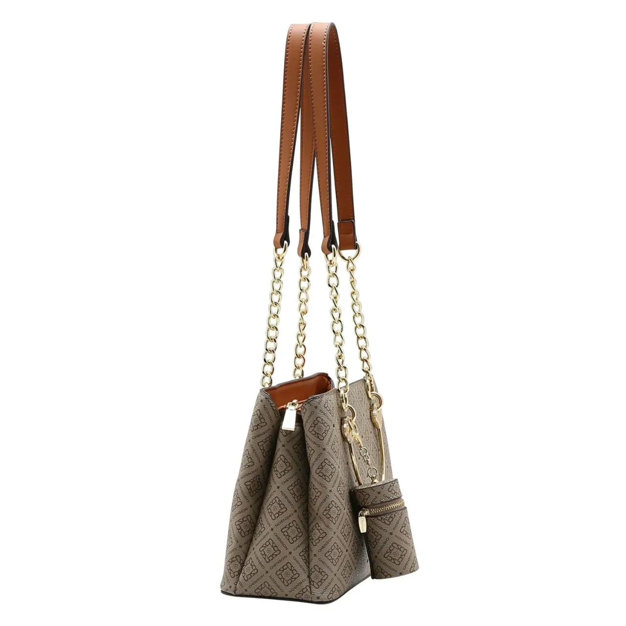 Bolsa Feminina Chenson Monograma Luxo Natural