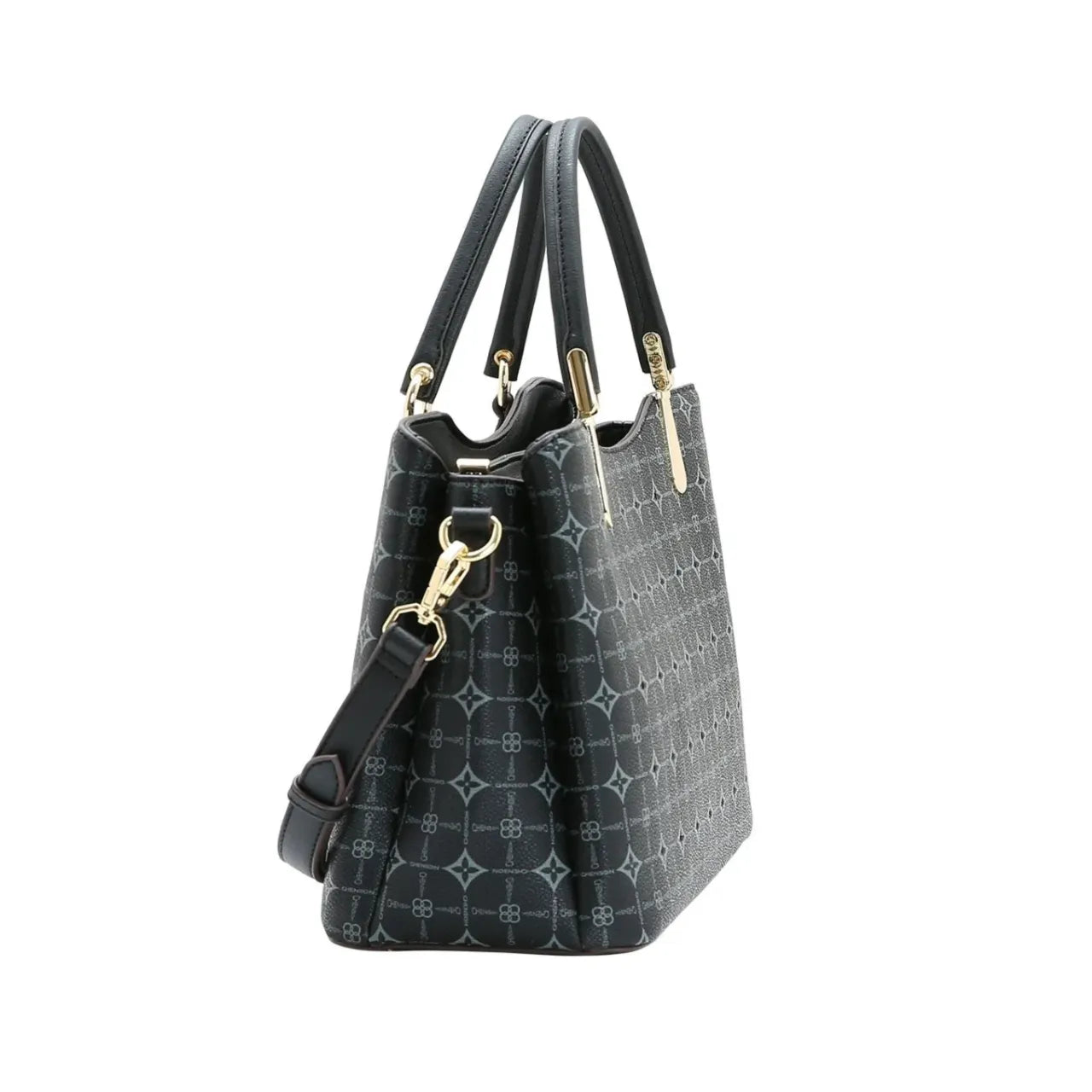 Bolsa Feminina Chenson Mão Monograma Delicado Preta