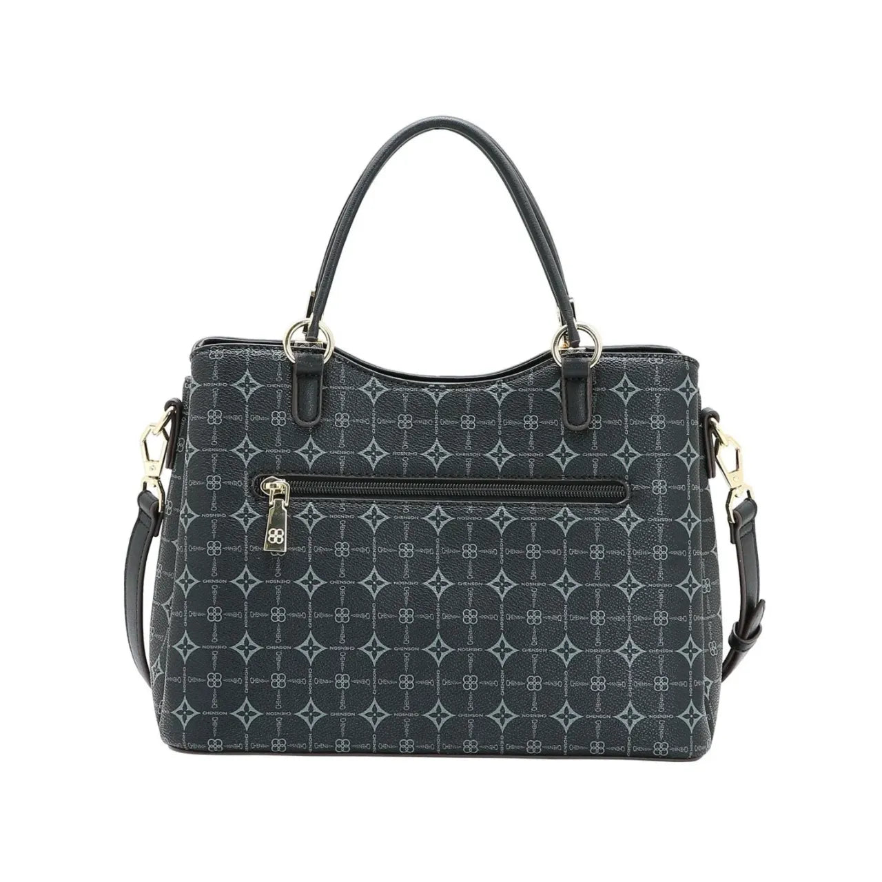 Bolsa Feminina Chenson Mão Monograma Delicado Preta