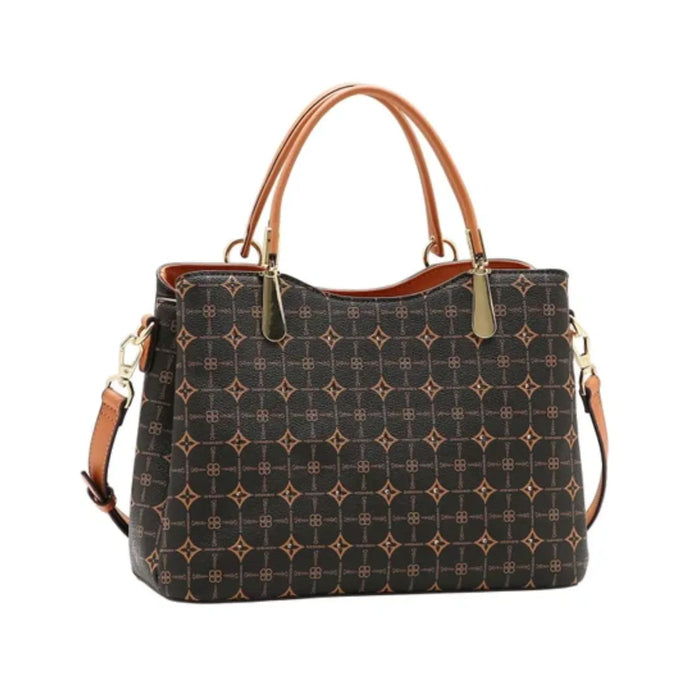 Bolsa Feminina Chenson Mão Monograma Delicado Café
