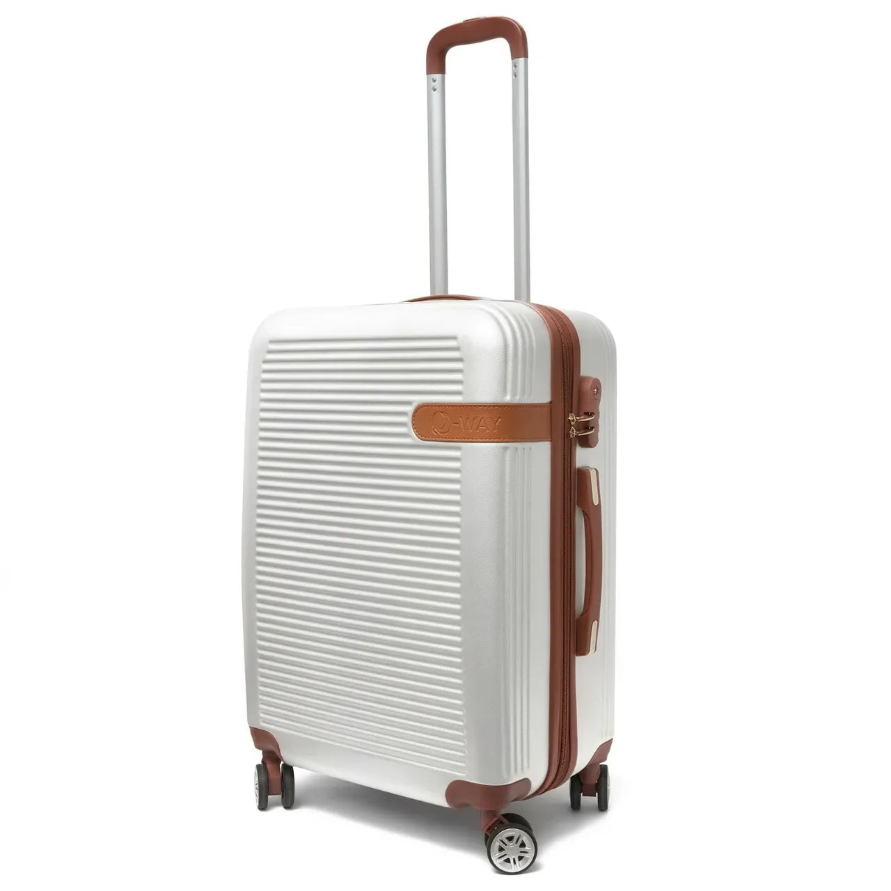 Kit Mala de Viagem 23kg e Frasqueira Policarbonato Branca