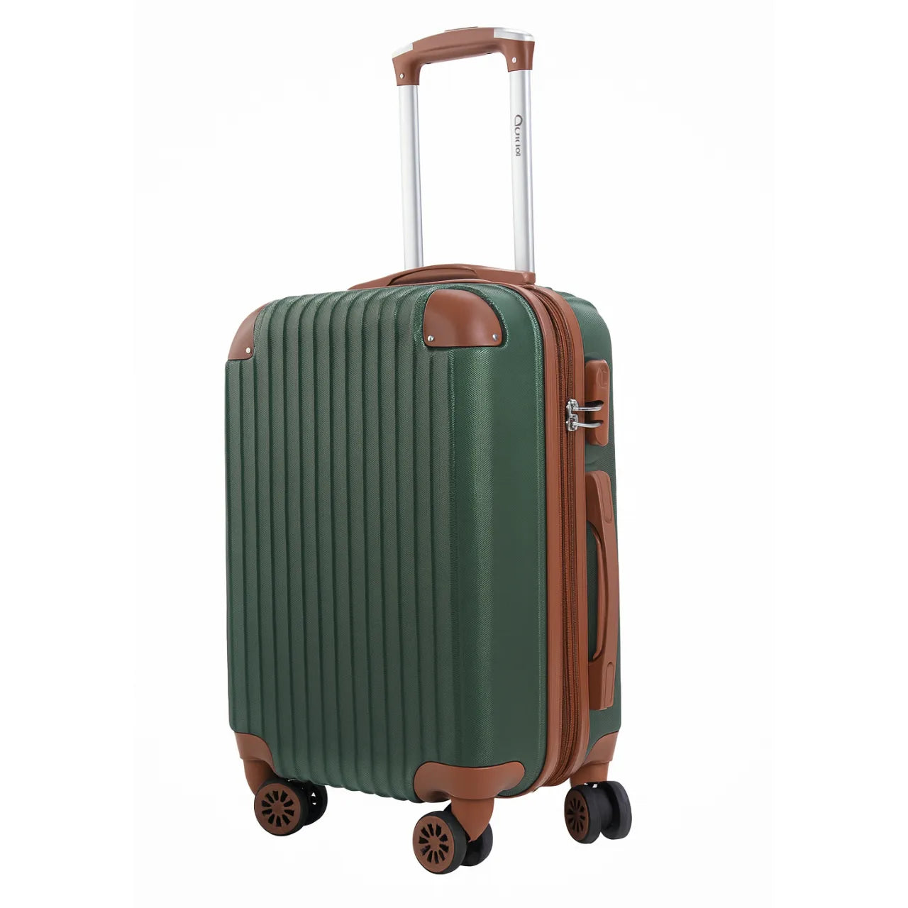 Kit Mala de Bordo 10kg Policarbonato Verde com Frasqueira