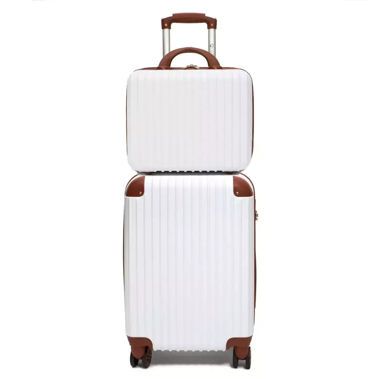Kit Mala de Bordo 10kg Branca Policarbonato com Frasqueira