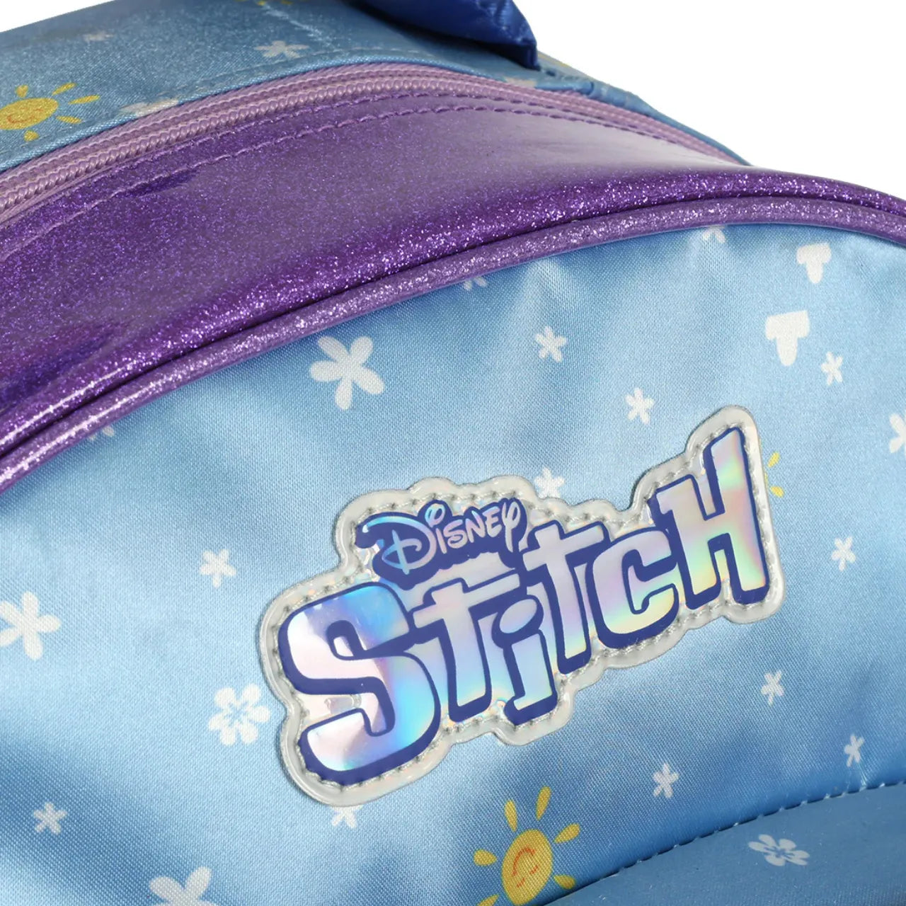 Kit Mochila Rodinha Stitch Violeta com Lancheira e estojo