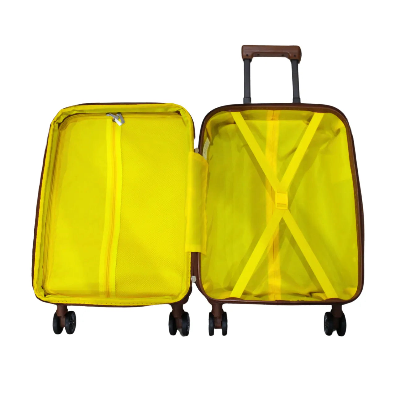 Kit Mala 10kg Azul Policarbonato Brasil com Frasqueira