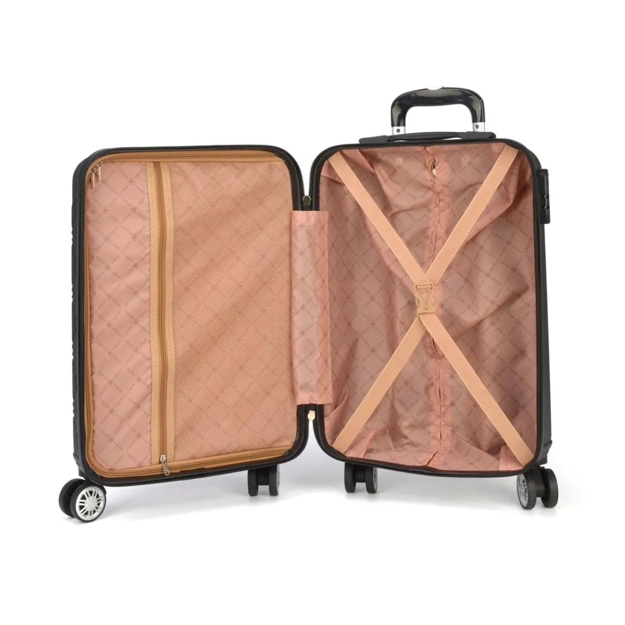 Mala de Viagem 23kg Gash Preta Policarbonato com Frasqueira