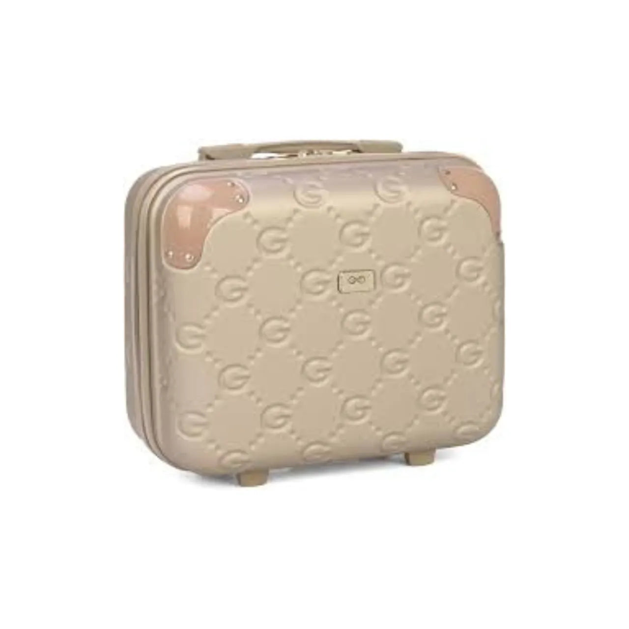 Kit Mala 23kg Champanhe Gash Policarbonato com Frasqueira