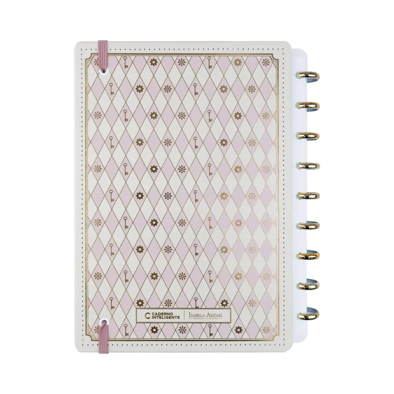 Caderno Inteligente Médio Rose Key Isabela Akkari