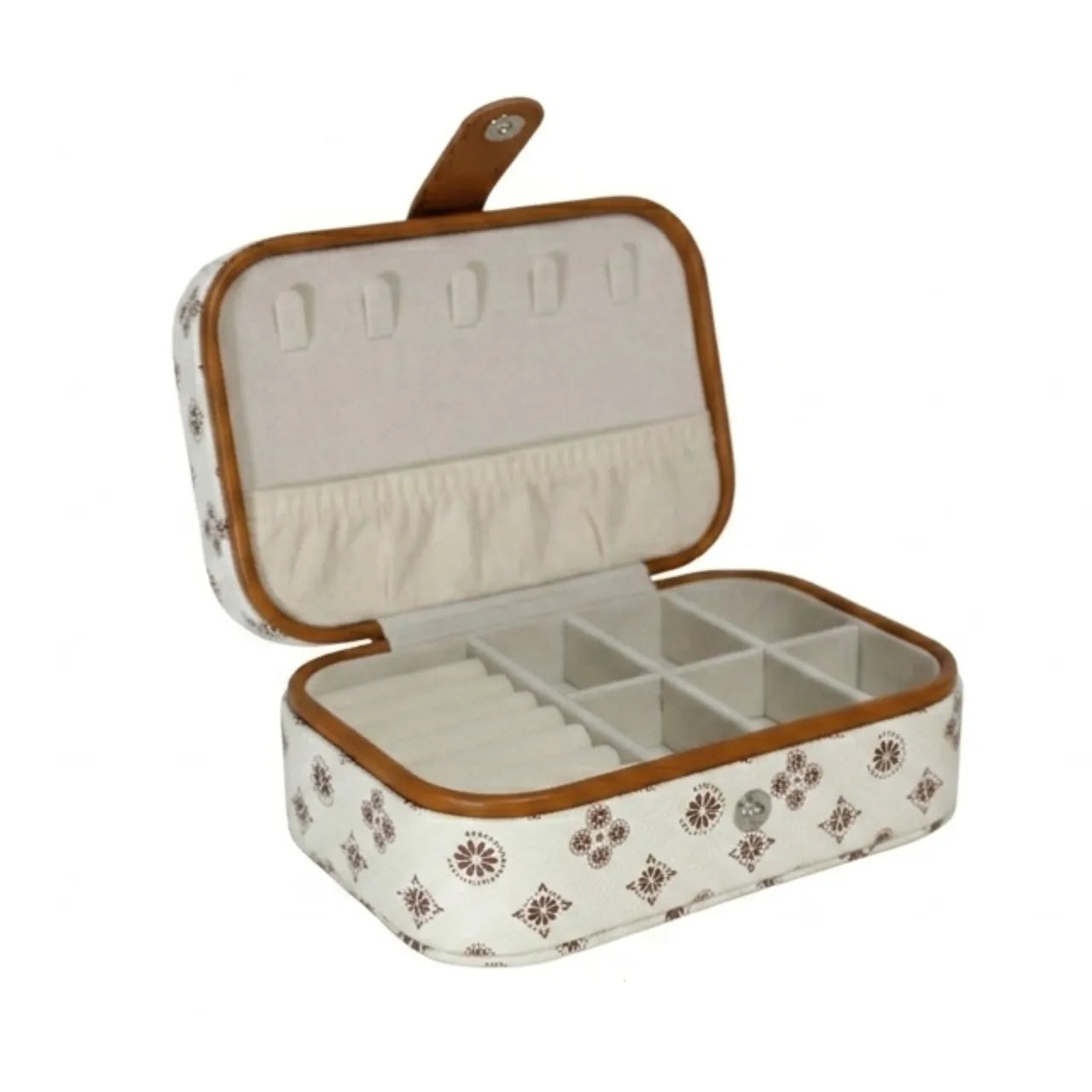 Porta Joias Off White Lace Lore com Divisórias
