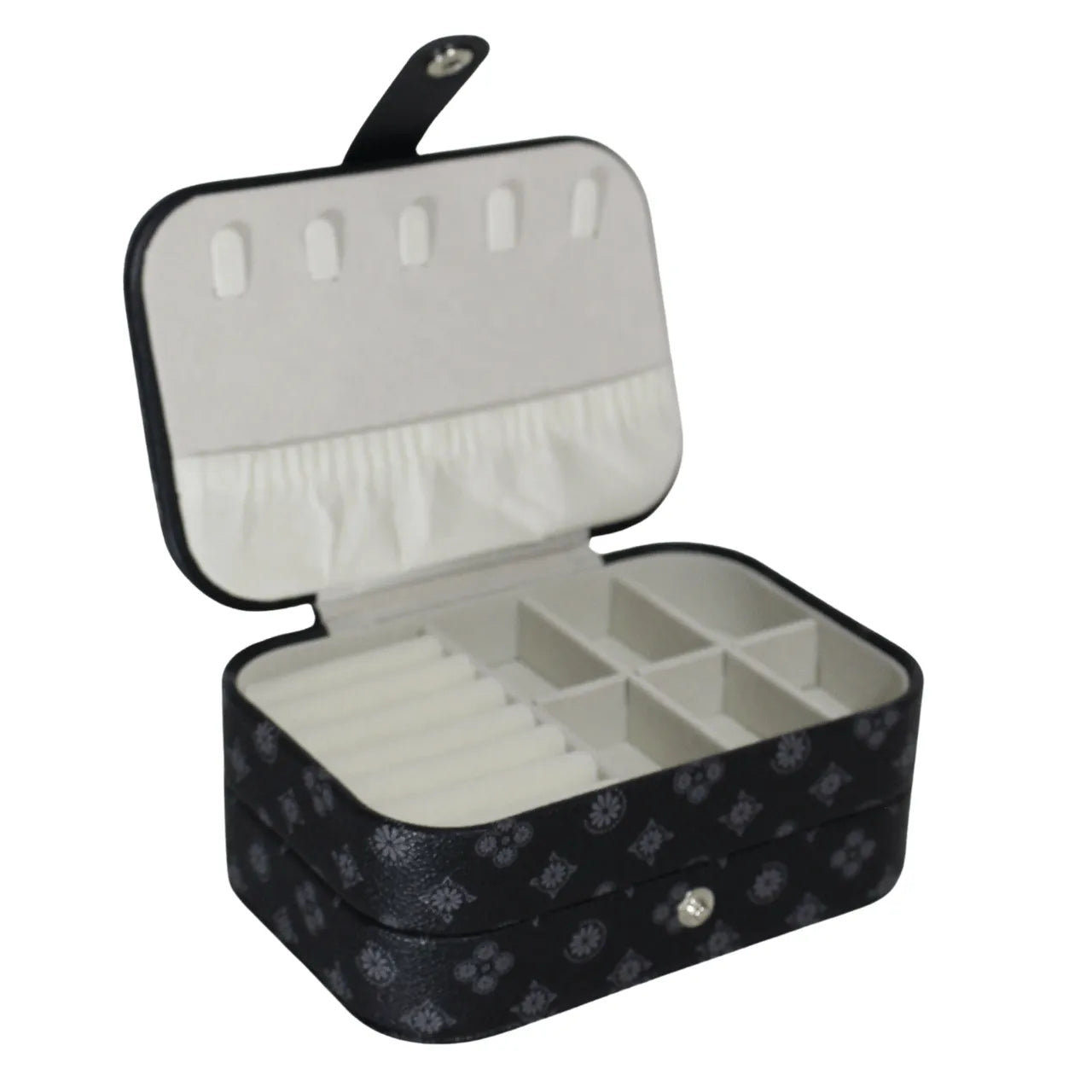 Porta Joias Preto Lace Lore com Divisórias