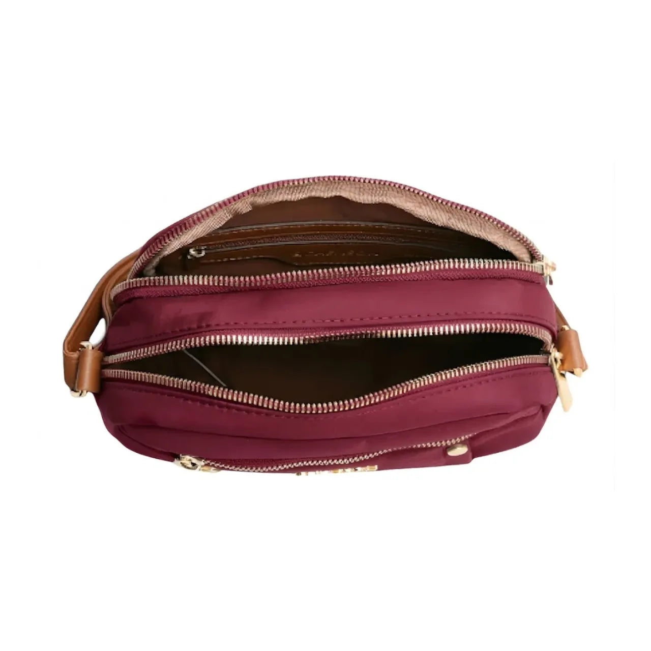 Bolsa Feminina Chenson Transversal Vinho Microfibra