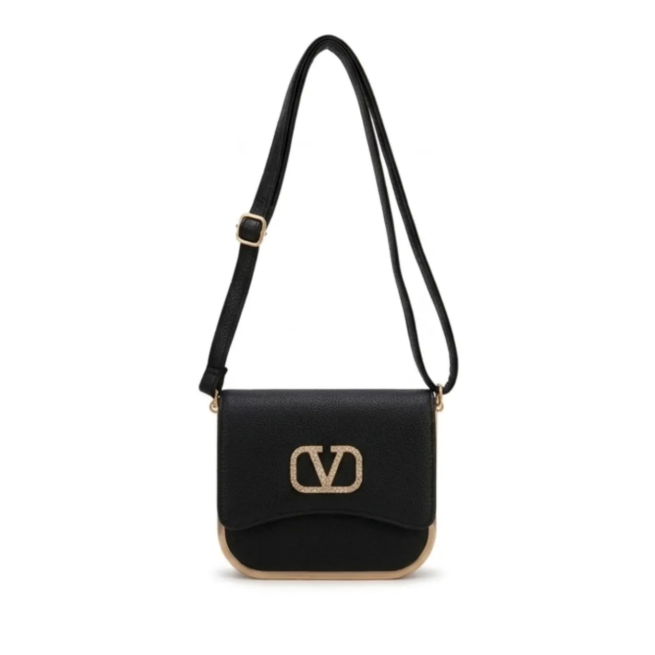 Bolsa Tira Colo Feminina Miki Bana Preta Elegante