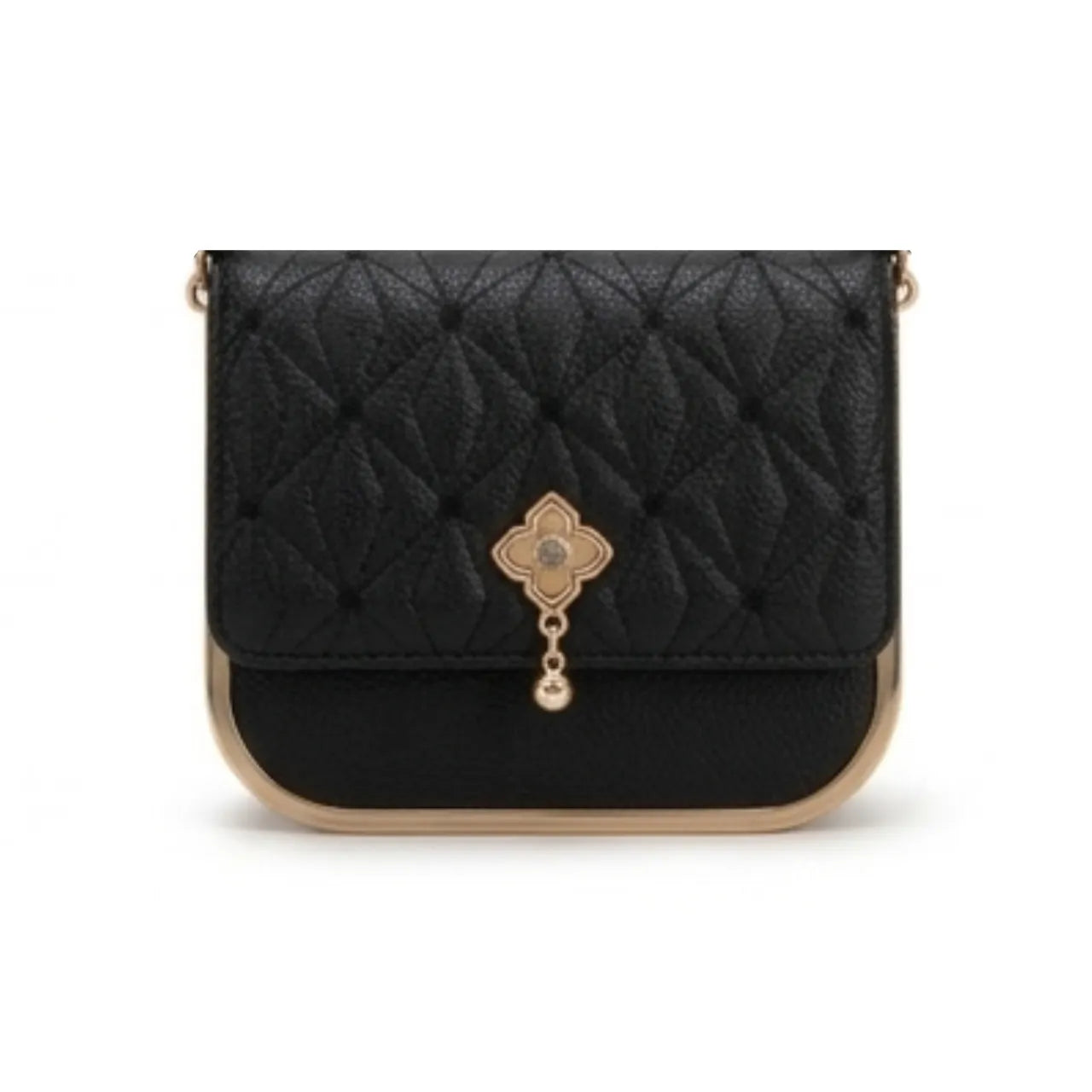 Bolsa Tira Colo Feminina Miki Bana Preta Elegante
