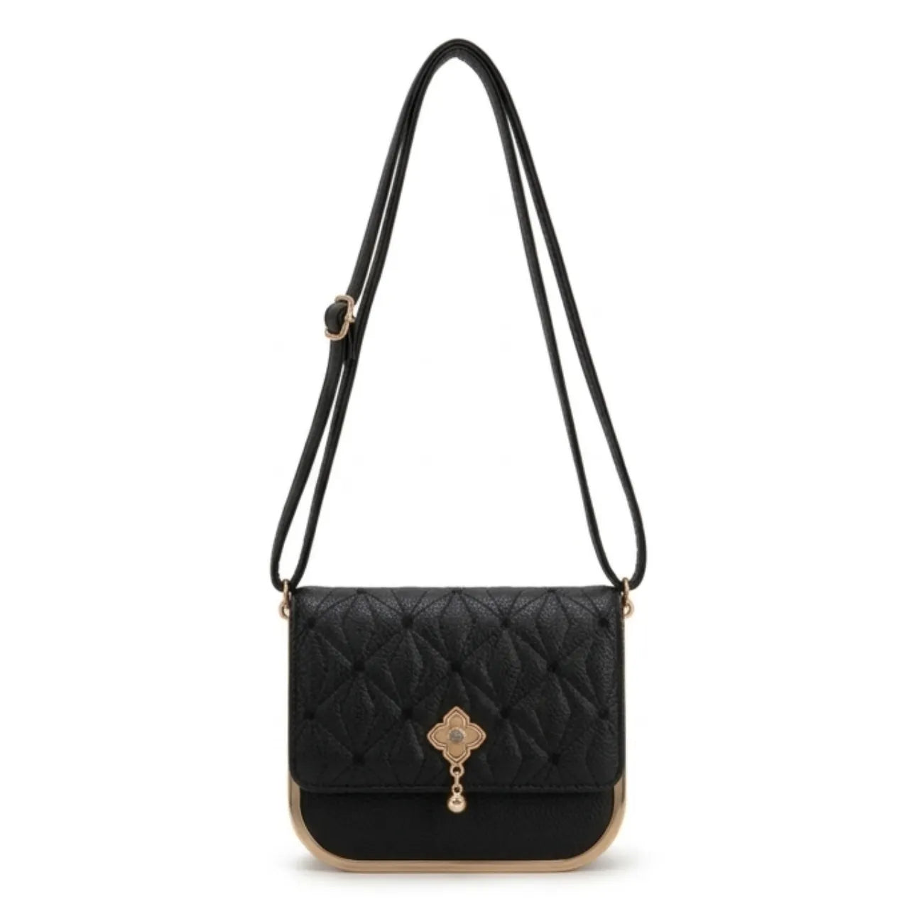 Bolsa Tira Colo Feminina Miki Bana Preta Elegante
