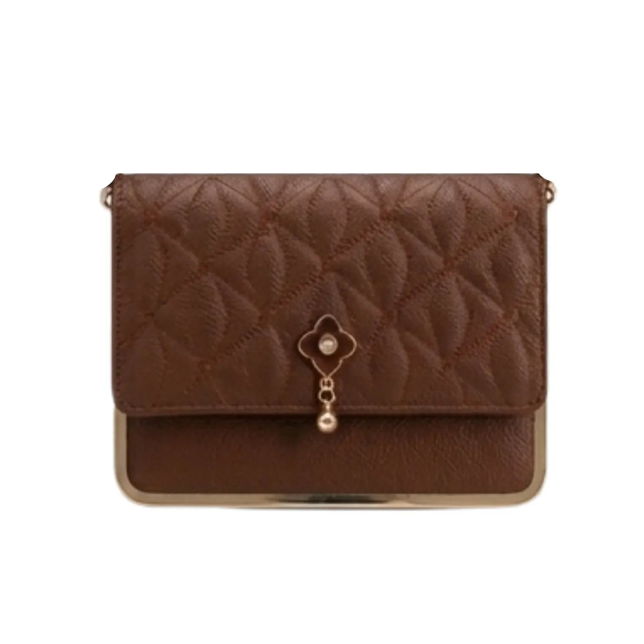 Bolsa Tira Colo Feminina Miki Bana Marrom Elegante