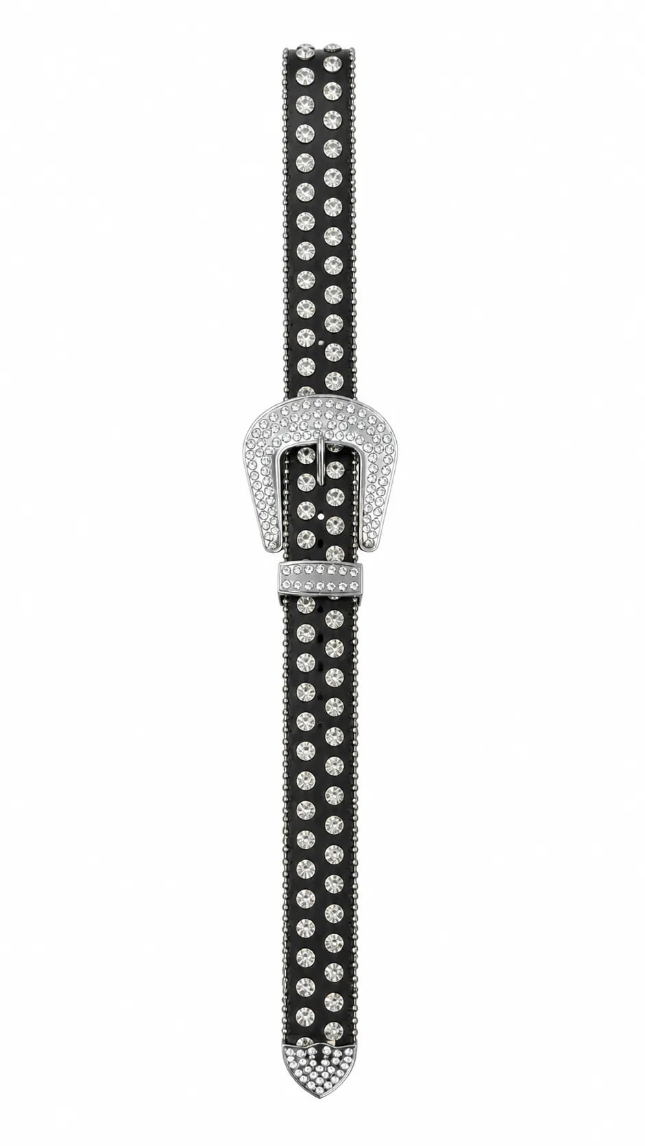 Cinto Feminino Strass Preto Ajustáve