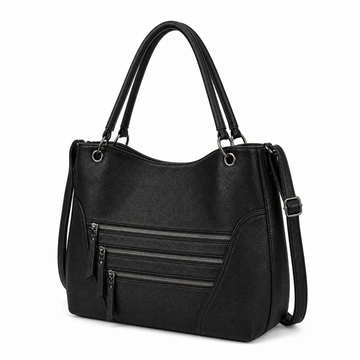 Bolsa Saco Feminina Miss Dong Preta Moderna e Espaçosa