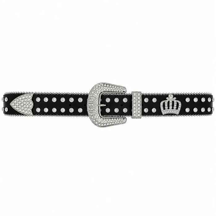 Cinto Feminino Preto Coroa Sofisticado Fashion