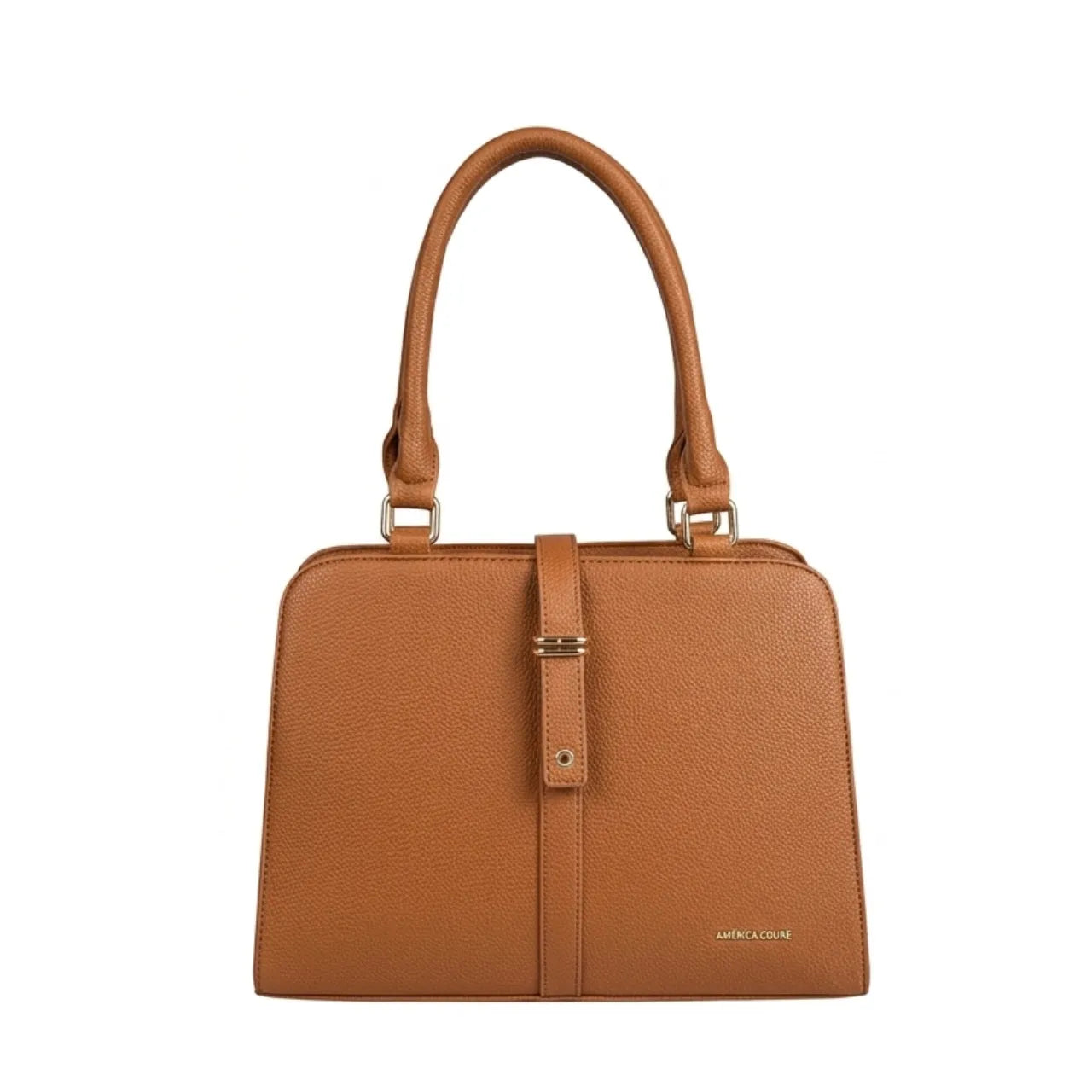 Bolsa Feminina Marrom Estruturada Alça Ombro Elegante