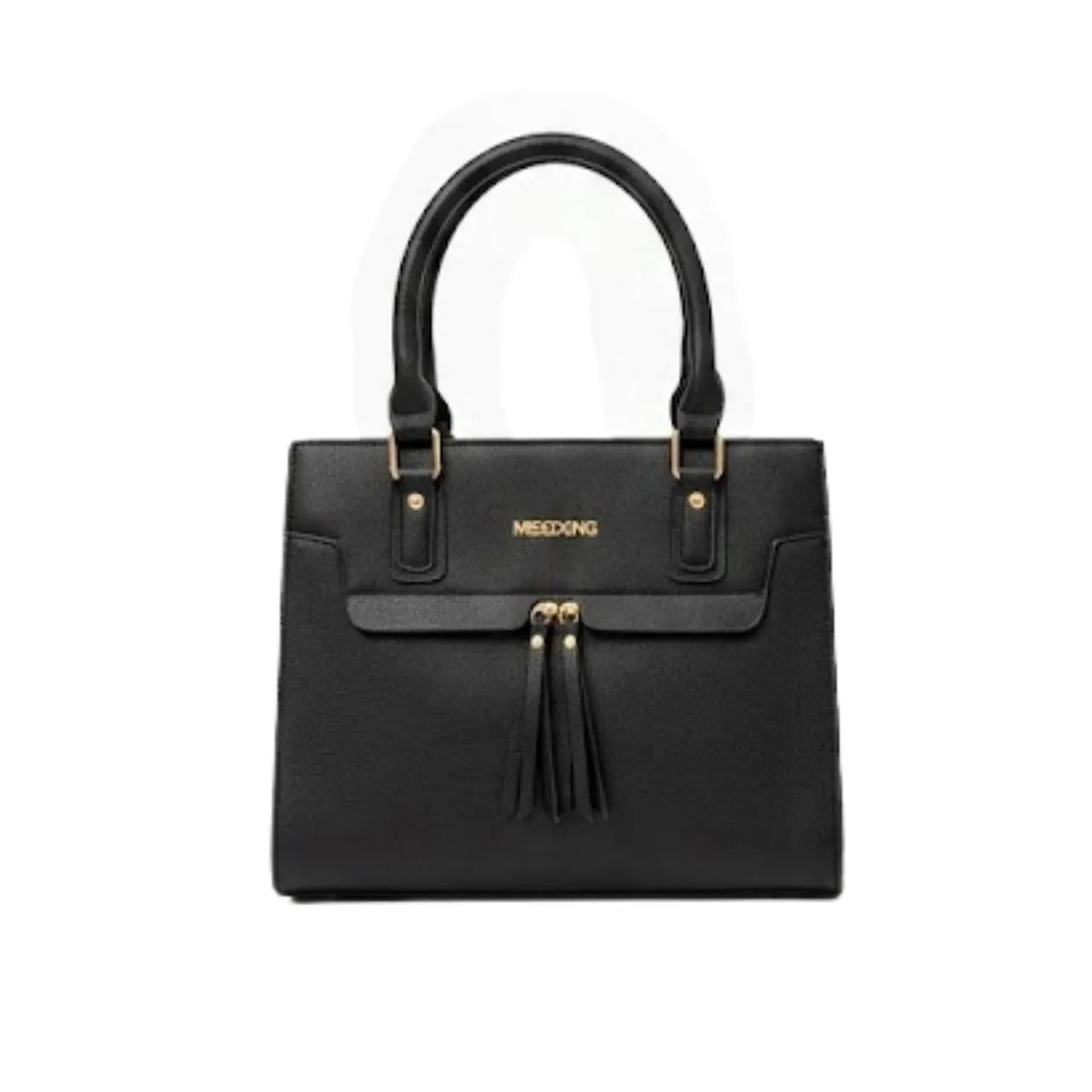 Bolsa Feminina Preta Estruturada Elegante Miss Dong