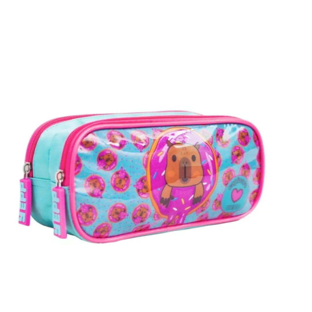 Kit Mochila Infantil Feminina Verde Yepp com Lancheira e Estojo