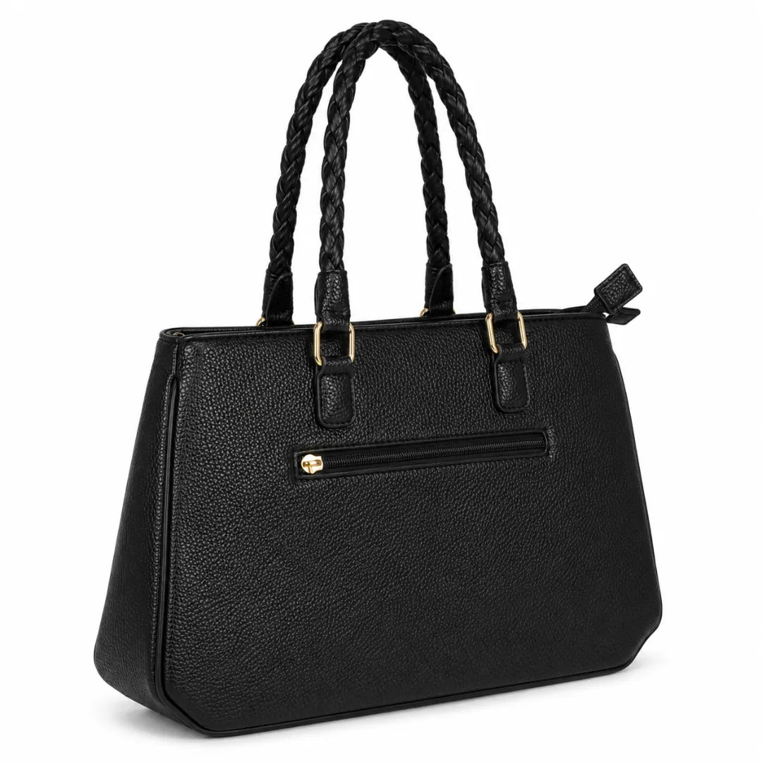 Bolsa Feminina Preta Miss Dong com 2 Divisórias