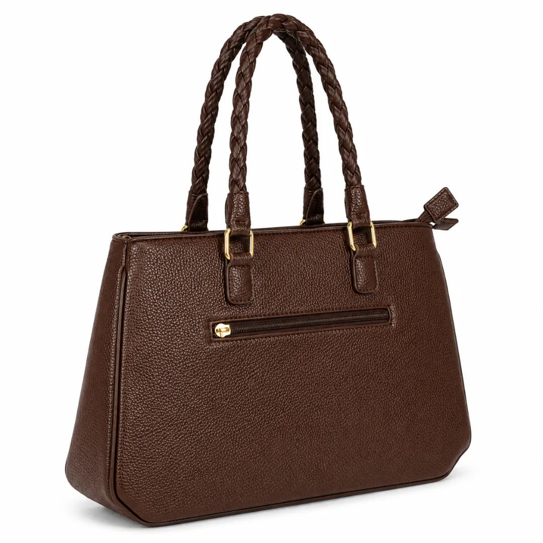 Bolsa Feminina Marrom Miss Dong com 2 Divisórias